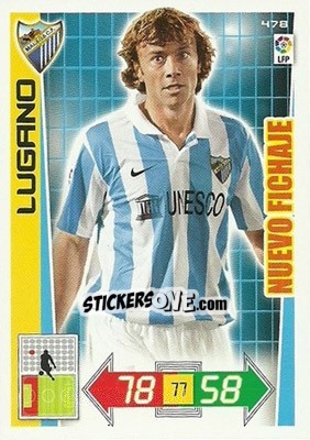 Sticker Lugano - Liga BBVA 2012-2013. Adrenalyn XL n. 478 - Panini