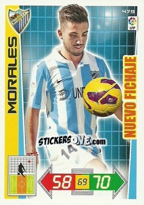 Sticker Morales - Liga BBVA 2012-2013. Adrenalyn XL n. 479 - Panini