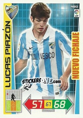 Sticker Lucas Piazón - Liga BBVA 2012-2013. Adrenalyn XL n. 480 - Panini