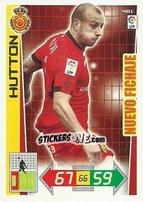Sticker Hutton - Liga BBVA 2012-2013. Adrenalyn XL n. 481 - Panini