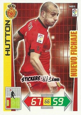 Figurina Hutton - Liga BBVA 2012-2013. Adrenalyn XL - Panini