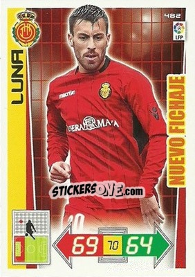 Sticker Luna - Liga BBVA 2012-2013. Adrenalyn XL n. 482 - Panini