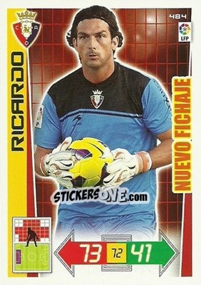 Sticker Ricardo - Liga BBVA 2012-2013. Adrenalyn XL n. 484 - Panini