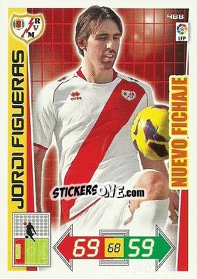Cromo Jordi Figueras - Liga BBVA 2012-2013. Adrenalyn XL n. 488 - Panini