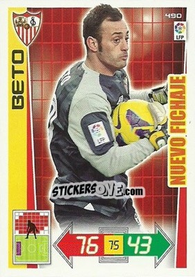 Sticker Beto - Liga BBVA 2012-2013. Adrenalyn XL n. 490 - Panini