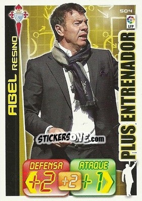Sticker Abel Resino - Liga BBVA 2012-2013. Adrenalyn XL n. 504 - Panini