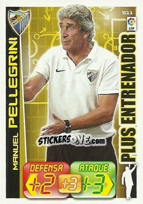 Figurina Manuel Pellegrini - Liga BBVA 2012-2013. Adrenalyn XL n. 511 - Panini