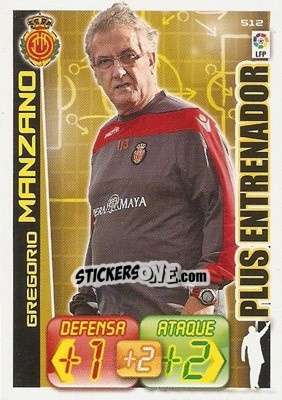 Sticker Gregorio Manzano - Liga BBVA 2012-2013. Adrenalyn XL n. 512 - Panini
