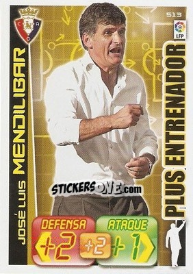 Sticker José Luis Mendilibar - Liga BBVA 2012-2013. Adrenalyn XL n. 513 - Panini