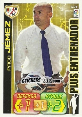 Sticker Paco Jémez - Liga BBVA 2012-2013. Adrenalyn XL n. 514 - Panini