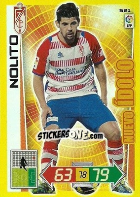 Sticker Nolito - Liga BBVA 2012-2013. Adrenalyn XL n. 521 - Panini