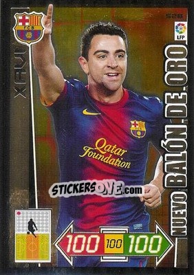 Sticker Xavi - Liga BBVA 2012-2013. Adrenalyn XL n. 528 - Panini