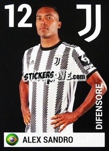 Sticker Alex Sandro - Juventus 2022-2023
 n. 11 - Euro Publishing