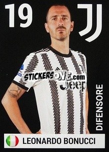 Sticker Leonardo Bonucci - Juventus 2022-2023
 n. 13 - Euro Publishing