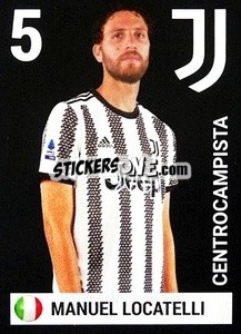 Sticker Manuel Locatelli - Juventus 2022-2023
 n. 15 - Euro Publishing