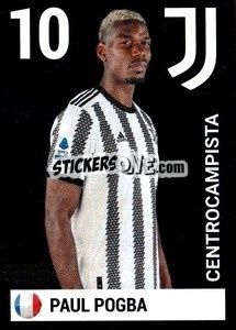 Sticker Paul Pogba - Juventus 2022-2023
 n. 17 - Euro Publishing