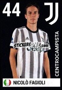Sticker Nicolo Fagioli - Juventus 2022-2023
 - Euro Publishing