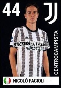 Sticker Nicolo Fagioli - Juventus 2022-2023
 n. 23 - Euro Publishing