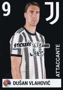 Sticker Dusan Vlahovic - Juventus 2022-2023
 n. 25 - Euro Publishing