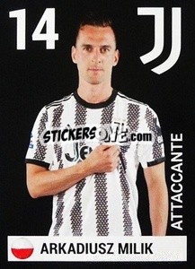 Sticker Arkadiusz Milik - Juventus 2022-2023
 n. 26 - Euro Publishing