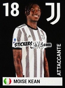 Sticker Moise Kean - Juventus 2022-2023
 - Euro Publishing