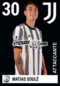 Sticker Matias Soule - Juventus 2022-2023
 - Euro Publishing