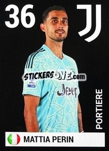 Sticker Mattia Perin - Juventus 2022-2023
 n. 7 - Euro Publishing