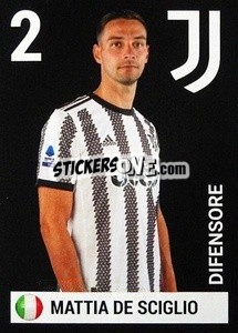 Sticker Mattia De Sciglio - Juventus 2022-2023
 n. 8 - Euro Publishing