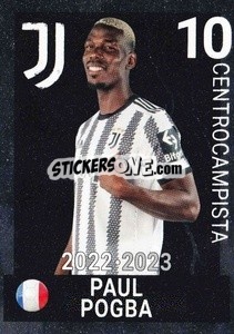 Sticker Paul Pogba - Juventus 2022-2023
 - Euro Publishing