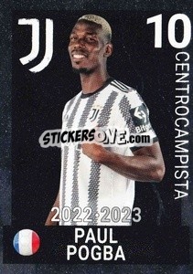 Sticker Paul Pogba - Juventus 2022-2023
 n. J14 - Euro Publishing
