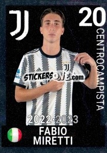 Figurina Fabio Miretti - Juventus 2022-2023
 - Euro Publishing