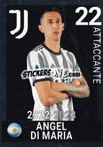 Sticker Angel Di Maria - Juventus 2022-2023
 n. J26 - Euro Publishing