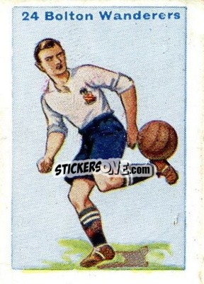 Sticker Bolton Wanderers - Football Team Cards 1934
 n. 24 - D.C. Thomson
