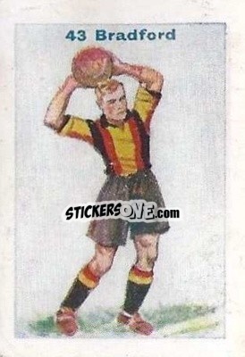 Sticker Bradford Park Avenue - Football Team Cards 1934
 n. 43 - D.C. Thomson
