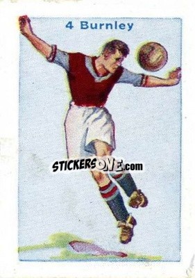 Sticker Burnley - Football Team Cards 1934
 - D.C. Thomson