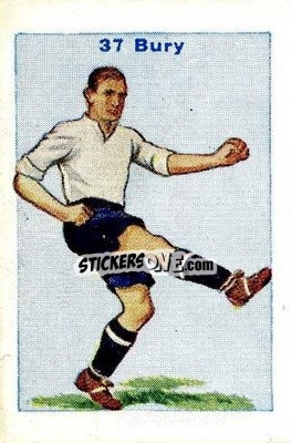 Sticker Bury - Football Team Cards 1934
 n. 37 - D.C. Thomson