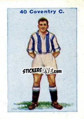 Sticker Coventry City - Football Team Cards 1934
 - D.C. Thomson