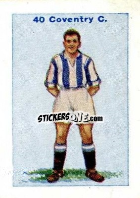 Sticker Coventry City - Football Team Cards 1934
 n. 40 - D.C. Thomson