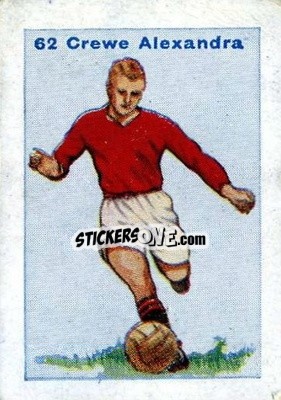 Sticker Crewe Alexandra - Football Team Cards 1934
 n. 62 - D.C. Thomson
