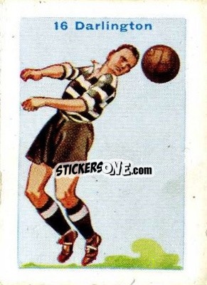 Figurina Darlington - Football Team Cards 1934
 n. 16 - D.C. Thomson