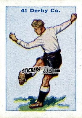 Sticker Derby County - Football Team Cards 1934
 n. 41 - D.C. Thomson