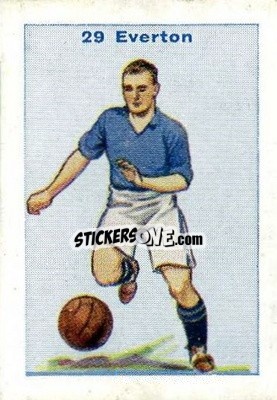Sticker Everton - Football Team Cards 1934
 n. 29 - D.C. Thomson