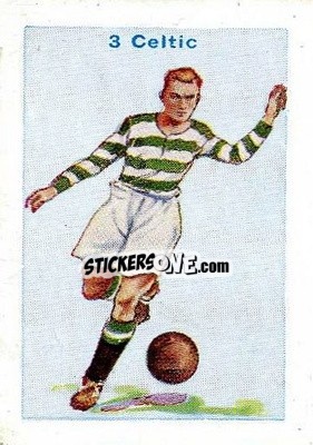 Sticker Glasgow Celtic - Football Team Cards 1934
 n. 3 - D.C. Thomson