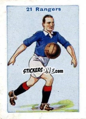Sticker Glasgow Rangers - Football Team Cards 1934
 - D.C. Thomson