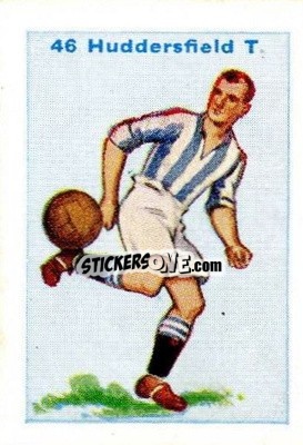 Sticker Huddersfield Town - Football Team Cards 1934
 n. 46 - D.C. Thomson