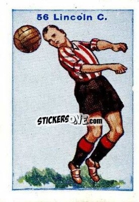 Sticker Lincoln City - Football Team Cards 1934
 - D.C. Thomson