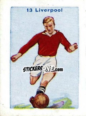 Sticker Liverpool - Football Team Cards 1934
 n. 13 - D.C. Thomson