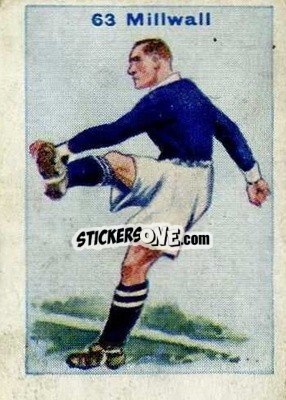 Sticker Millwall - Football Team Cards 1934
 n. 63 - D.C. Thomson