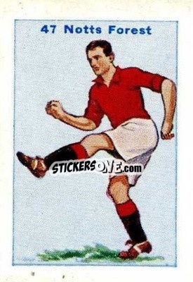 Sticker Nottingham Forest - Football Team Cards 1934
 n. 47 - D.C. Thomson