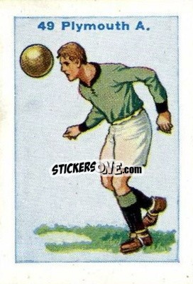 Sticker Plymouth Argyle - Football Team Cards 1934
 - D.C. Thomson